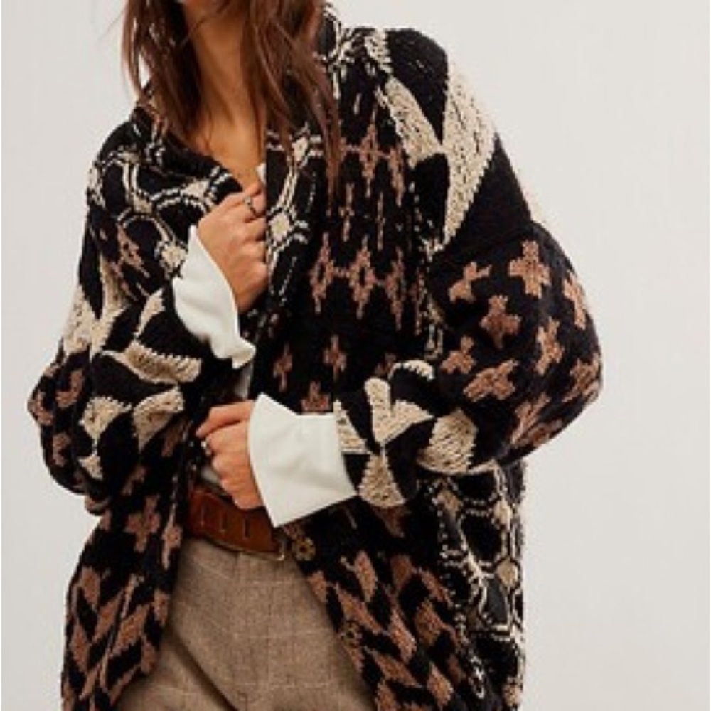 Free People Bright Optimistic Cardigan size L